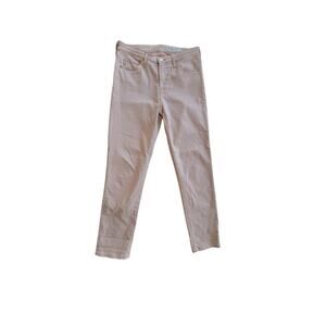 AG Adriano Goldschmied‎ Prima Crop Cigarette Leg Blush Pink Pants SZ 27R